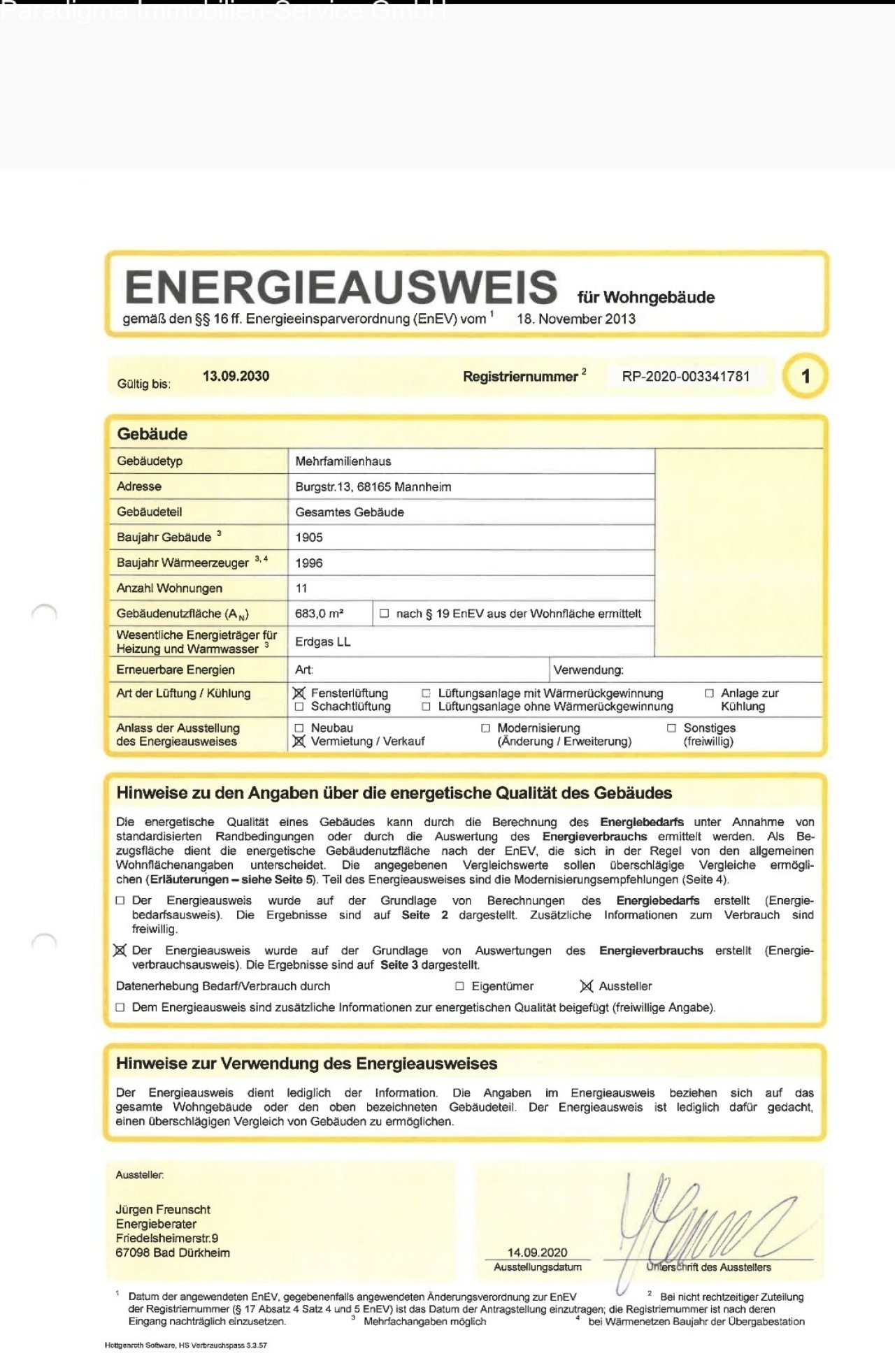Energieausweis Energieausweis